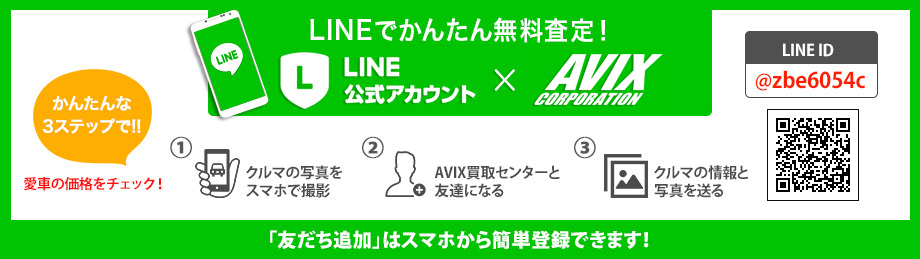 かんたんな3ステップでLINE無料査定